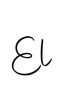 You should practise on your own different ways (Autography-DOLnW) to write your name (El) in signature. don't let someone else do it for you. El signature style 10 images and pictures png