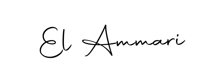 How to make El Ammari name signature. Use Autography-DOLnW style for creating short signs online. This is the latest handwritten sign. El Ammari signature style 10 images and pictures png