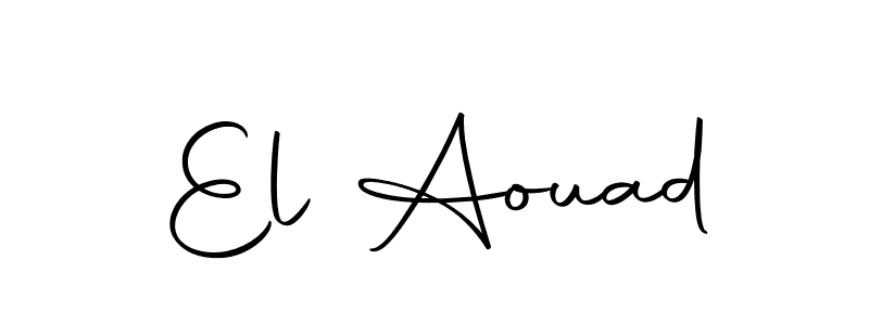 You can use this online signature creator to create a handwritten signature for the name El Aouad. This is the best online autograph maker. El Aouad signature style 10 images and pictures png