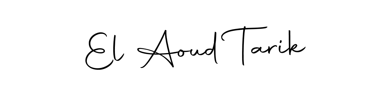 El Aoud Tarik stylish signature style. Best Handwritten Sign (Autography-DOLnW) for my name. Handwritten Signature Collection Ideas for my name El Aoud Tarik. El Aoud Tarik signature style 10 images and pictures png