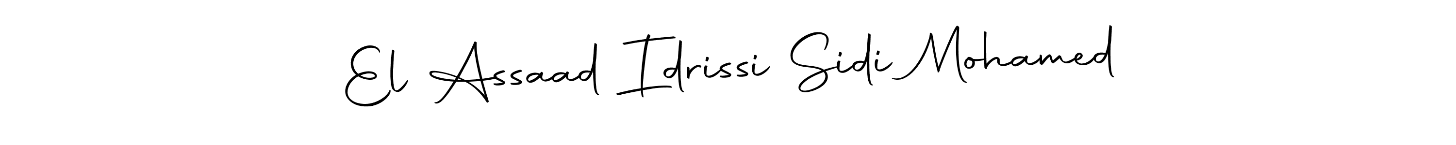 Best and Professional Signature Style for El Assaad Idrissi Sidi Mohamed. Autography-DOLnW Best Signature Style Collection. El Assaad Idrissi Sidi Mohamed signature style 10 images and pictures png