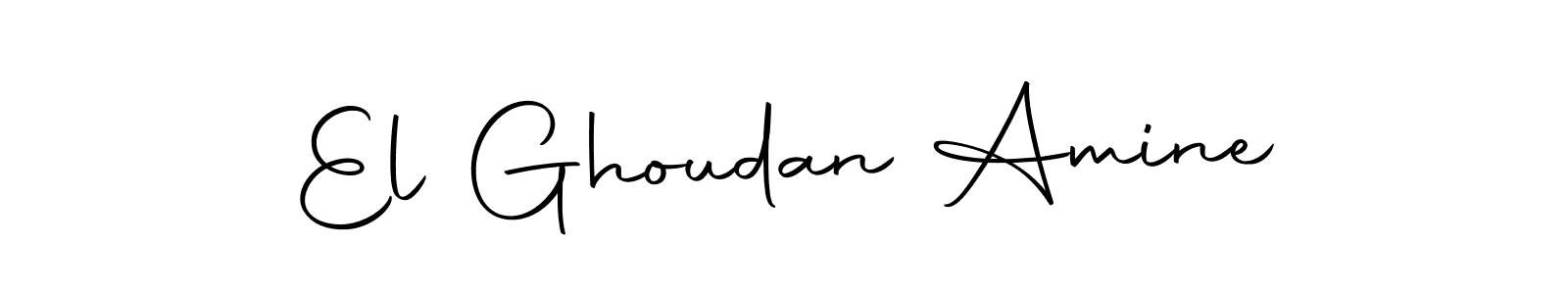 Make a beautiful signature design for name El Ghoudan Amine. With this signature (Autography-DOLnW) style, you can create a handwritten signature for free. El Ghoudan Amine signature style 10 images and pictures png