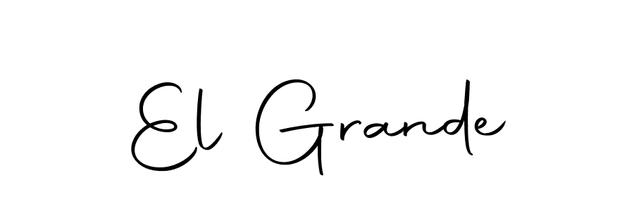 You should practise on your own different ways (Autography-DOLnW) to write your name (El Grande) in signature. don't let someone else do it for you. El Grande signature style 10 images and pictures png