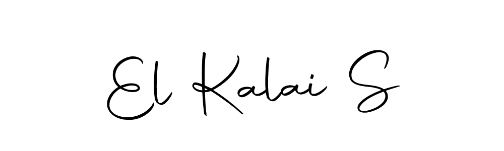 You can use this online signature creator to create a handwritten signature for the name El Kalai S. This is the best online autograph maker. El Kalai S signature style 10 images and pictures png