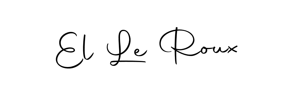 Create a beautiful signature design for name El Le Roux. With this signature (Autography-DOLnW) fonts, you can make a handwritten signature for free. El Le Roux signature style 10 images and pictures png