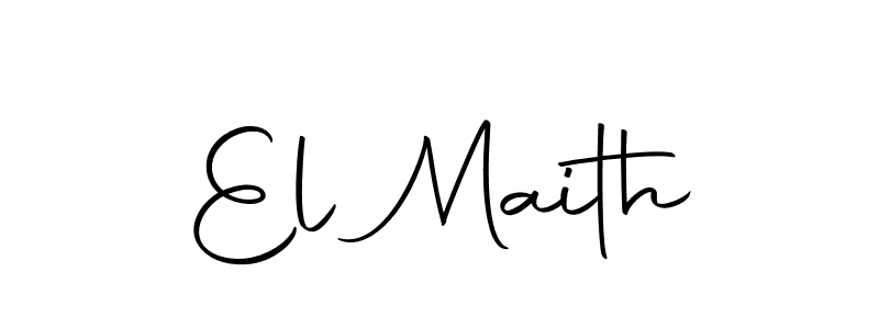 You should practise on your own different ways (Autography-DOLnW) to write your name (El Maith) in signature. don't let someone else do it for you. El Maith signature style 10 images and pictures png