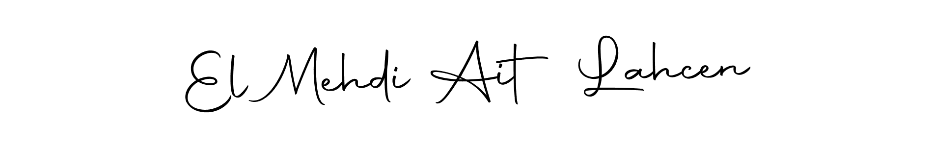 if you are searching for the best signature style for your name El Mehdi Ait Lahcen. so please give up your signature search. here we have designed multiple signature styles  using Autography-DOLnW. El Mehdi Ait Lahcen signature style 10 images and pictures png