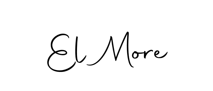 How to make El More signature? Autography-DOLnW is a professional autograph style. Create handwritten signature for El More name. El More signature style 10 images and pictures png