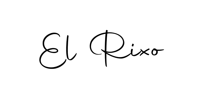 How to make El Rixo name signature. Use Autography-DOLnW style for creating short signs online. This is the latest handwritten sign. El Rixo signature style 10 images and pictures png