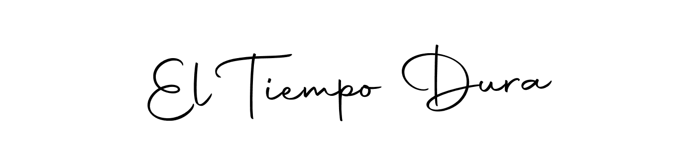 You should practise on your own different ways (Autography-DOLnW) to write your name (El Tiempo Dura) in signature. don't let someone else do it for you. El Tiempo Dura signature style 10 images and pictures png
