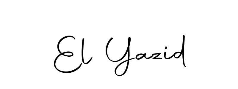 Create a beautiful signature design for name El Yazid. With this signature (Autography-DOLnW) fonts, you can make a handwritten signature for free. El Yazid signature style 10 images and pictures png