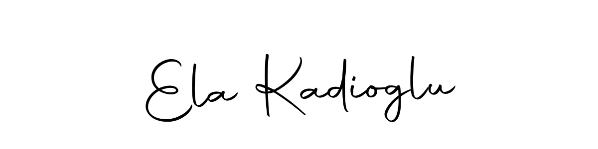 Create a beautiful signature design for name Ela Kadioglu. With this signature (Autography-DOLnW) fonts, you can make a handwritten signature for free. Ela Kadioglu signature style 10 images and pictures png