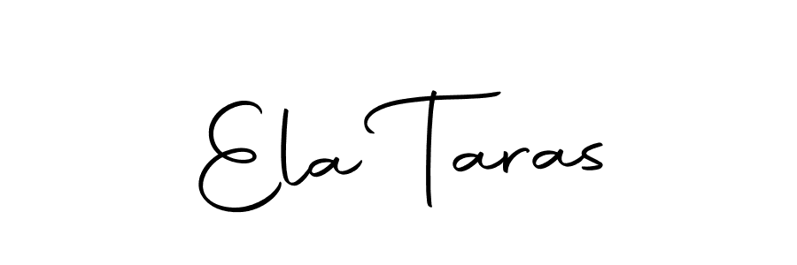 Make a beautiful signature design for name Ela Taras. Use this online signature maker to create a handwritten signature for free. Ela Taras signature style 10 images and pictures png