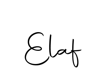 How to make Elaf signature? Autography-DOLnW is a professional autograph style. Create handwritten signature for Elaf name. Elaf signature style 10 images and pictures png