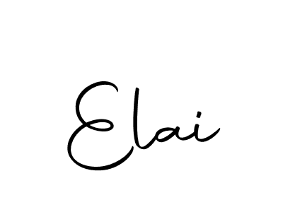 Use a signature maker to create a handwritten signature online. With this signature software, you can design (Autography-DOLnW) your own signature for name Elai. Elai signature style 10 images and pictures png