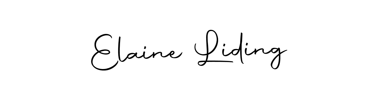 You can use this online signature creator to create a handwritten signature for the name Elaine Liding. This is the best online autograph maker. Elaine Liding signature style 10 images and pictures png