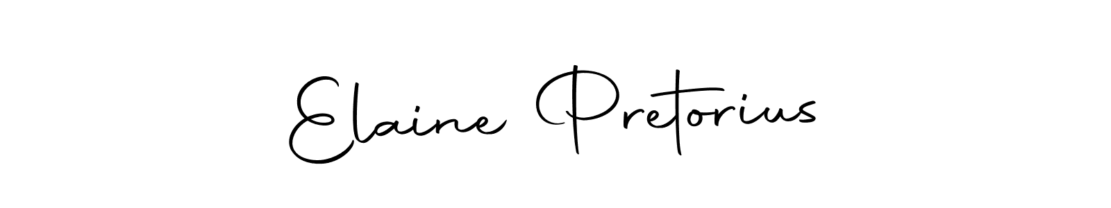 It looks lik you need a new signature style for name Elaine Pretorius. Design unique handwritten (Autography-DOLnW) signature with our free signature maker in just a few clicks. Elaine Pretorius signature style 10 images and pictures png