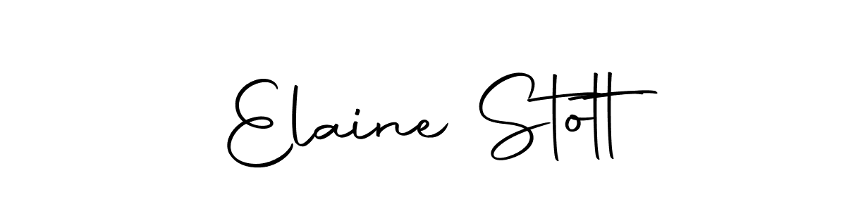 How to make Elaine Stott signature? Autography-DOLnW is a professional autograph style. Create handwritten signature for Elaine Stott name. Elaine Stott signature style 10 images and pictures png