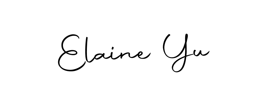 Create a beautiful signature design for name Elaine Yu. With this signature (Autography-DOLnW) fonts, you can make a handwritten signature for free. Elaine Yu signature style 10 images and pictures png