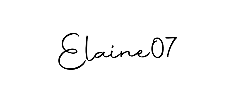 Elaine07 stylish signature style. Best Handwritten Sign (Autography-DOLnW) for my name. Handwritten Signature Collection Ideas for my name Elaine07. Elaine07 signature style 10 images and pictures png