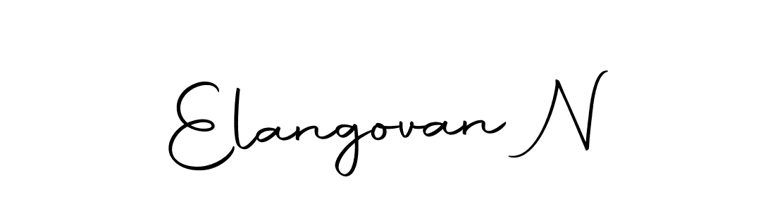 Elangovan N stylish signature style. Best Handwritten Sign (Autography-DOLnW) for my name. Handwritten Signature Collection Ideas for my name Elangovan N. Elangovan N signature style 10 images and pictures png