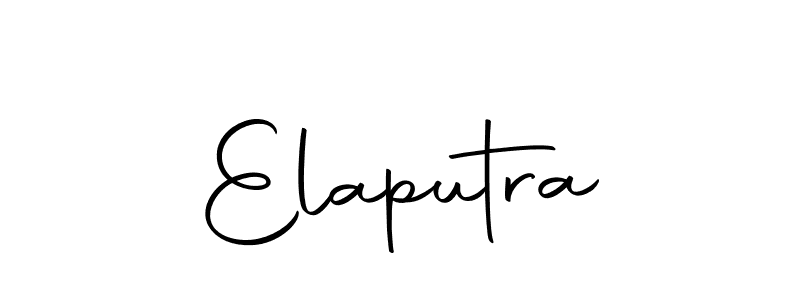 Design your own signature with our free online signature maker. With this signature software, you can create a handwritten (Autography-DOLnW) signature for name Elaputra. Elaputra signature style 10 images and pictures png