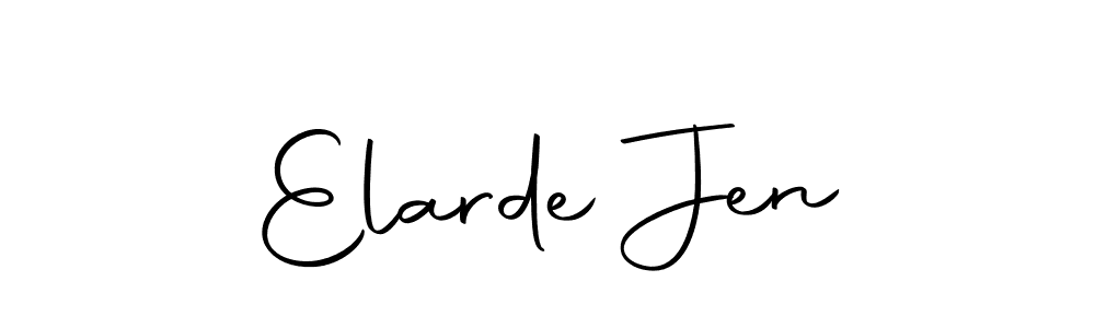 Create a beautiful signature design for name Elarde Jen. With this signature (Autography-DOLnW) fonts, you can make a handwritten signature for free. Elarde Jen signature style 10 images and pictures png