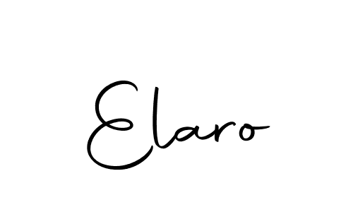 Use a signature maker to create a handwritten signature online. With this signature software, you can design (Autography-DOLnW) your own signature for name Elaro. Elaro signature style 10 images and pictures png