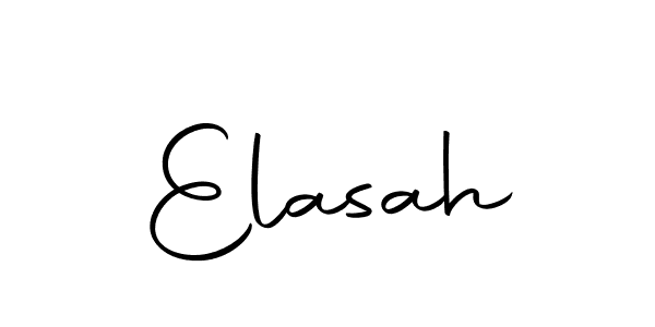 How to make Elasah name signature. Use Autography-DOLnW style for creating short signs online. This is the latest handwritten sign. Elasah signature style 10 images and pictures png