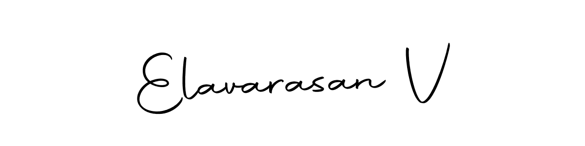 Similarly Autography-DOLnW is the best handwritten signature design. Signature creator online .You can use it as an online autograph creator for name Elavarasan V. Elavarasan V signature style 10 images and pictures png