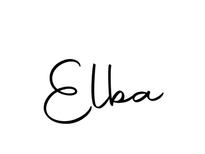 Design your own signature with our free online signature maker. With this signature software, you can create a handwritten (Autography-DOLnW) signature for name Elba. Elba signature style 10 images and pictures png