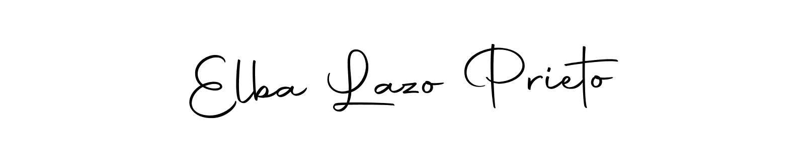 How to make Elba Lazo Prieto signature? Autography-DOLnW is a professional autograph style. Create handwritten signature for Elba Lazo Prieto name. Elba Lazo Prieto signature style 10 images and pictures png