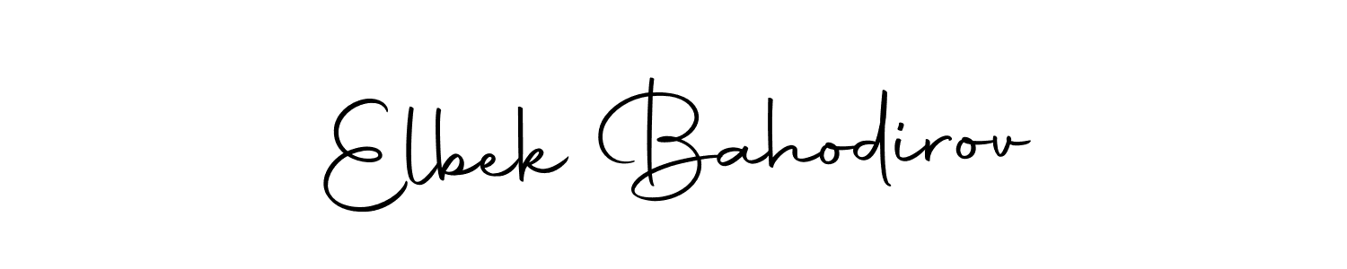 Elbek Bahodirov stylish signature style. Best Handwritten Sign (Autography-DOLnW) for my name. Handwritten Signature Collection Ideas for my name Elbek Bahodirov. Elbek Bahodirov signature style 10 images and pictures png