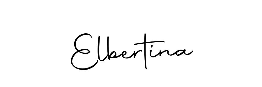 Similarly Autography-DOLnW is the best handwritten signature design. Signature creator online .You can use it as an online autograph creator for name Elbertina. Elbertina signature style 10 images and pictures png