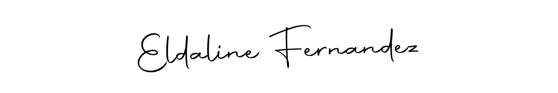 Make a beautiful signature design for name Eldaline Fernandez. With this signature (Autography-DOLnW) style, you can create a handwritten signature for free. Eldaline Fernandez signature style 10 images and pictures png