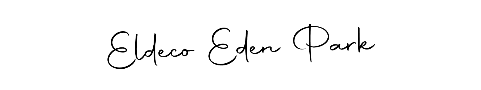 Use a signature maker to create a handwritten signature online. With this signature software, you can design (Autography-DOLnW) your own signature for name Eldeco Eden Park. Eldeco Eden Park signature style 10 images and pictures png