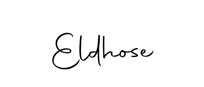 Similarly Autography-DOLnW is the best handwritten signature design. Signature creator online .You can use it as an online autograph creator for name Eldhose. Eldhose signature style 10 images and pictures png