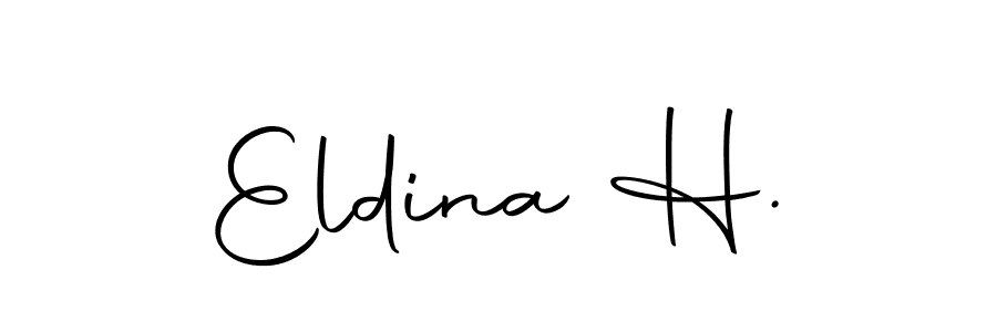 Make a beautiful signature design for name Eldina H.. With this signature (Autography-DOLnW) style, you can create a handwritten signature for free. Eldina H. signature style 10 images and pictures png
