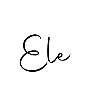 How to make Ele signature? Autography-DOLnW is a professional autograph style. Create handwritten signature for Ele name. Ele signature style 10 images and pictures png