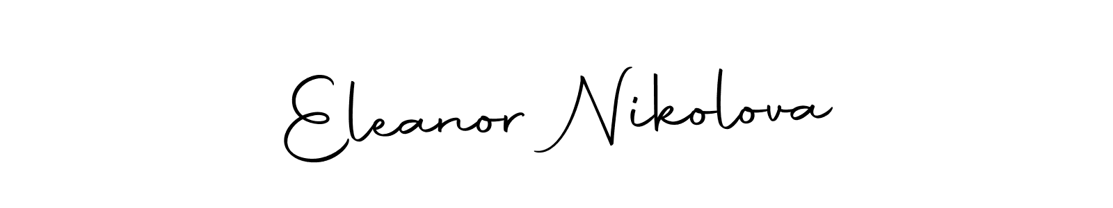 Use a signature maker to create a handwritten signature online. With this signature software, you can design (Autography-DOLnW) your own signature for name Eleanor Nikolova. Eleanor Nikolova signature style 10 images and pictures png