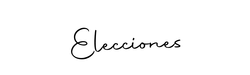 Similarly Autography-DOLnW is the best handwritten signature design. Signature creator online .You can use it as an online autograph creator for name Elecciones. Elecciones signature style 10 images and pictures png