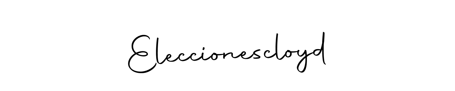 Use a signature maker to create a handwritten signature online. With this signature software, you can design (Autography-DOLnW) your own signature for name Eleccionescloyd. Eleccionescloyd signature style 10 images and pictures png