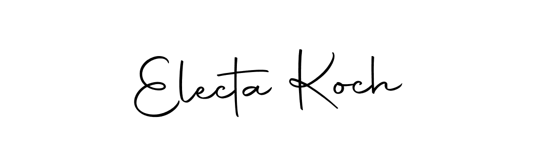 Design your own signature with our free online signature maker. With this signature software, you can create a handwritten (Autography-DOLnW) signature for name Electa Koch. Electa Koch signature style 10 images and pictures png