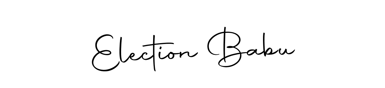 Create a beautiful signature design for name Election Babu. With this signature (Autography-DOLnW) fonts, you can make a handwritten signature for free. Election Babu signature style 10 images and pictures png