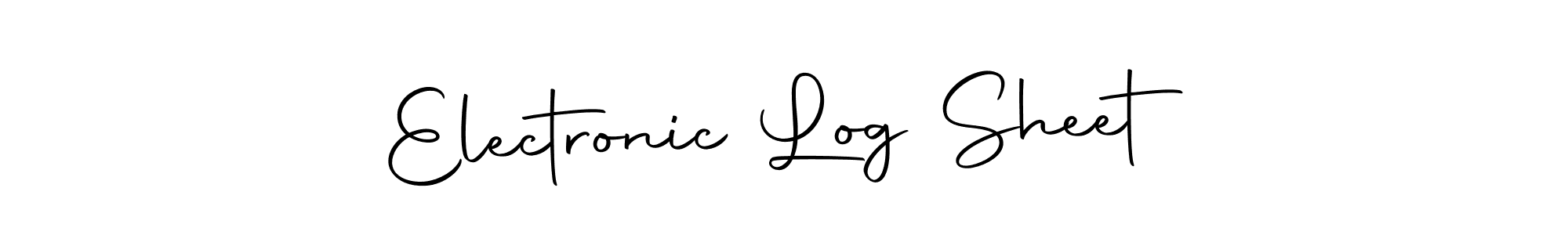 Similarly Autography-DOLnW is the best handwritten signature design. Signature creator online .You can use it as an online autograph creator for name Electronic Log Sheet. Electronic Log Sheet signature style 10 images and pictures png