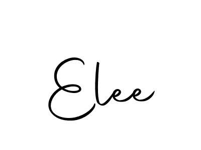 You should practise on your own different ways (Autography-DOLnW) to write your name (Elee) in signature. don't let someone else do it for you. Elee signature style 10 images and pictures png