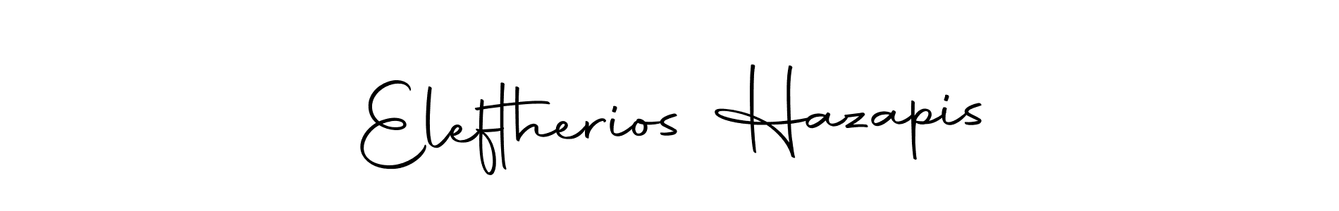 Make a beautiful signature design for name Eleftherios Hazapis. Use this online signature maker to create a handwritten signature for free. Eleftherios Hazapis signature style 10 images and pictures png