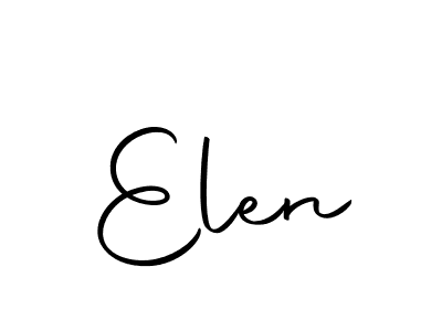 The best way (Autography-DOLnW) to make a short signature is to pick only two or three words in your name. The name Elen include a total of six letters. For converting this name. Elen signature style 10 images and pictures png