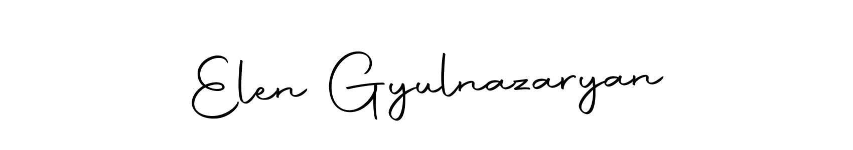 You can use this online signature creator to create a handwritten signature for the name Elen Gyulnazaryan. This is the best online autograph maker. Elen Gyulnazaryan signature style 10 images and pictures png