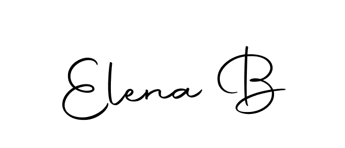 Design your own signature with our free online signature maker. With this signature software, you can create a handwritten (Autography-DOLnW) signature for name Elena B. Elena B signature style 10 images and pictures png